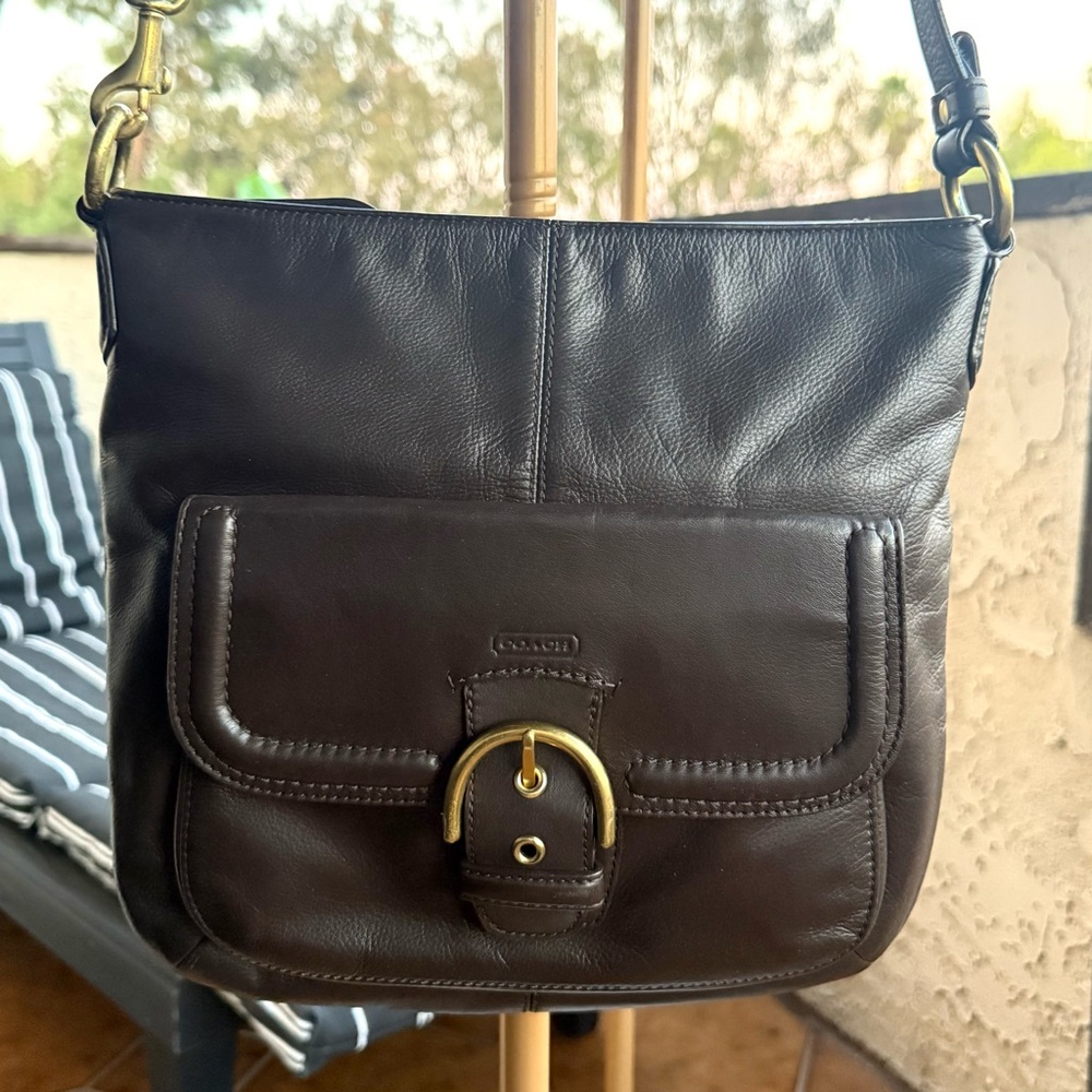 Coach Rich Brown Leather Bag